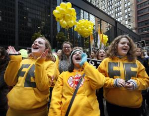 Maggie Dietz, Bridget Michalowski and Nathalie Carol, members of the  