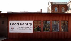 The current pantry. (Karen Callaway/Chicago Catholic)