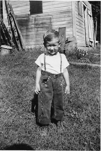 Cardinal Cupich at 3 years old at the old family residence on X Street in Omaha, Neb. (Photos provided by Rich Cupich)