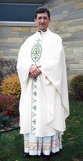 Cardinal  Cupich, then bishop of Rapid City, South Dakota, in a May 1999 family photo. (Photo provided by Richard Cupich)