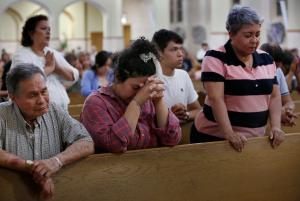 Parroquianos de San José Sánchez del Río, el 18 de julio.