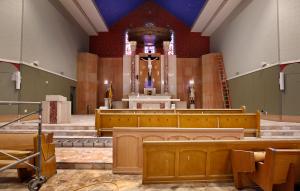 La restauración de San Pancracio tiene lugar con la participación de los feligreses.