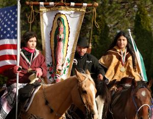 Más de 900 jinetes del club Vaqueros Unidos hicieron la peregrinación al Santuario de Ntra. Sra. de Guadalupe el 7 de diciembre. Foto: Karen Callaway/Católico